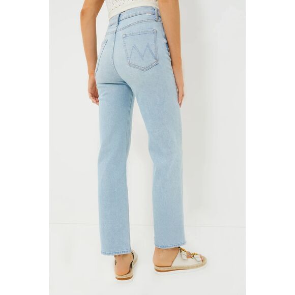 NWT MOTHER The Rambler Zip Flood Jeans in Cherie Cherie Plus Size 34 - Picture 2 of 16